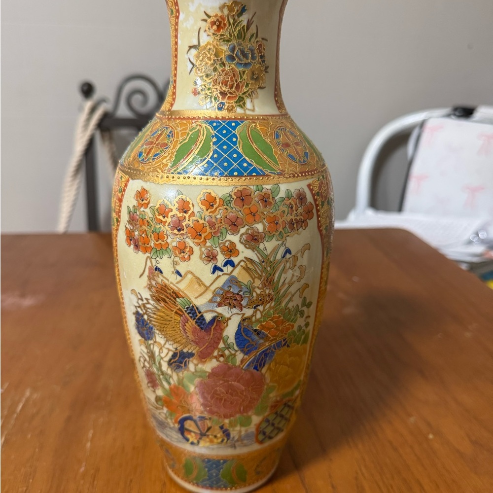 Elegant Floral Ceramic Vase